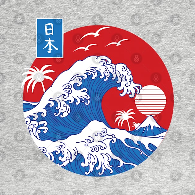 Great Wave off Kanagawa circle by artoriaa